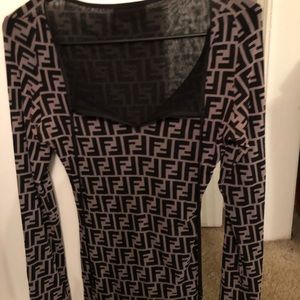 Vintage Fendi Mesh Shirt